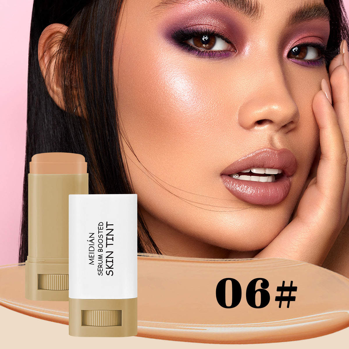 6-Color Rotating Tinted Concealer Stick