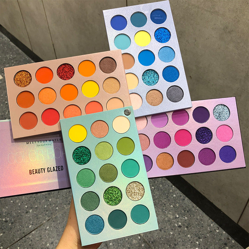 Multi Color Eye Shadow Blush Palette