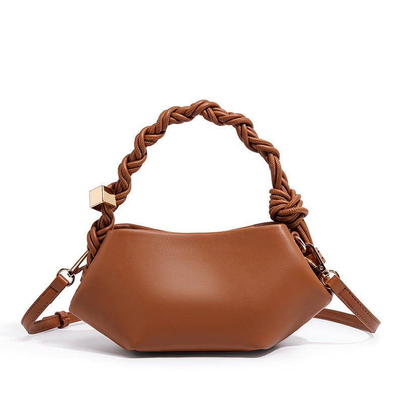 Pleated Handle Women Clutch Bag