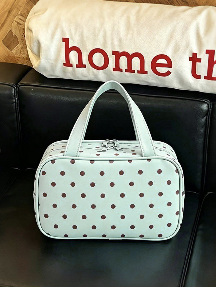 Portable Cosmetic Bag with Three Layers Large Capacity