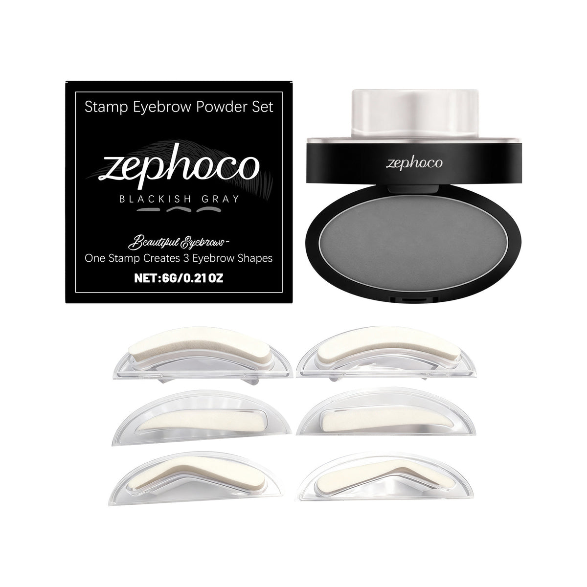 Waterproof Eyebrow Powder Stamp Set