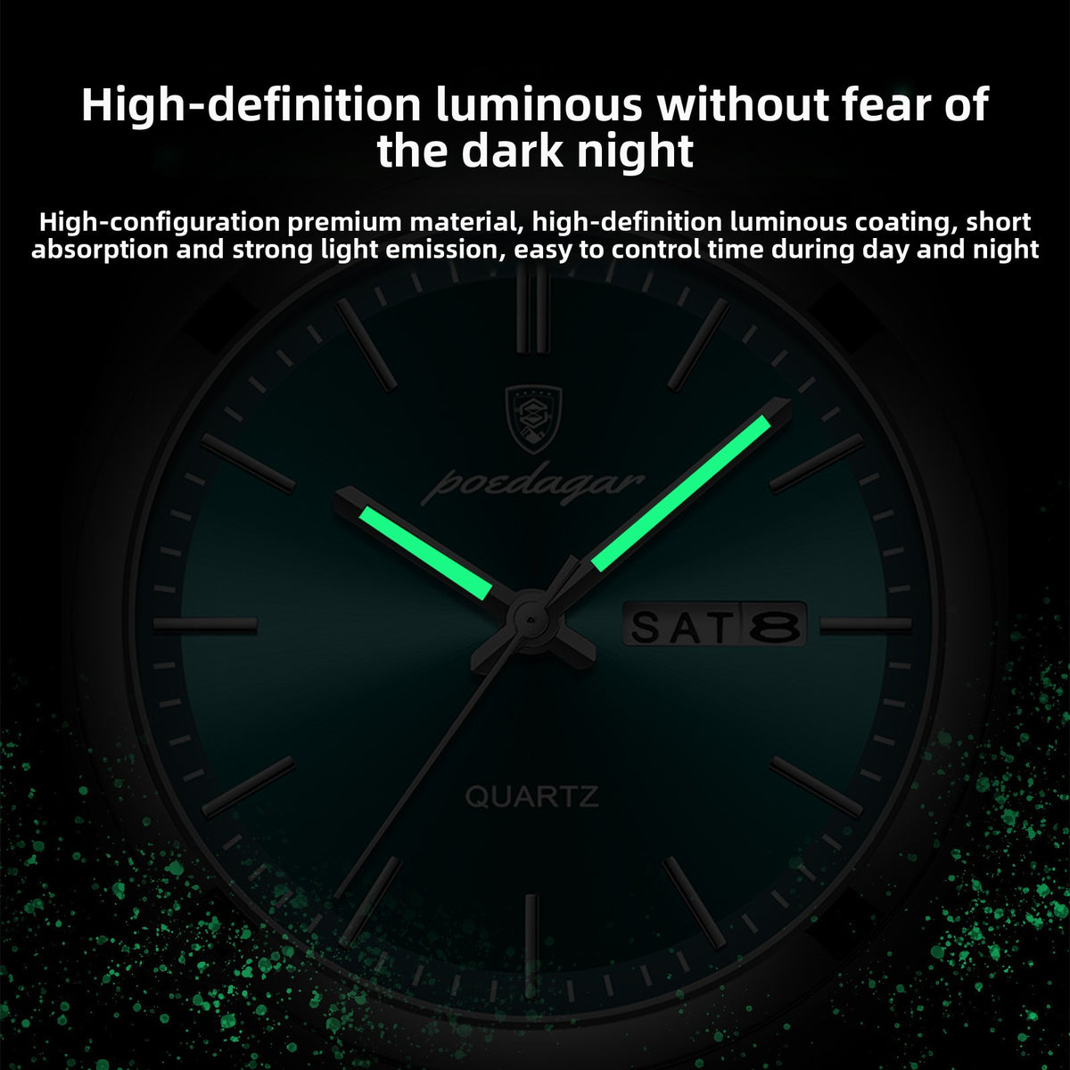 Ultra-Thin Men's Quartz Watch with Luminous Dial