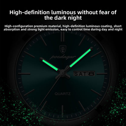 Ultra-Thin Men's Quartz Watch with Luminous Dial