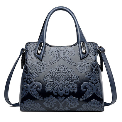 Chinese Style Embossed Women Shoulder Bag