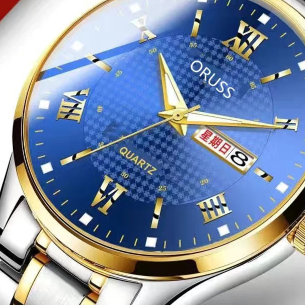 Men's waterproof luminous watch