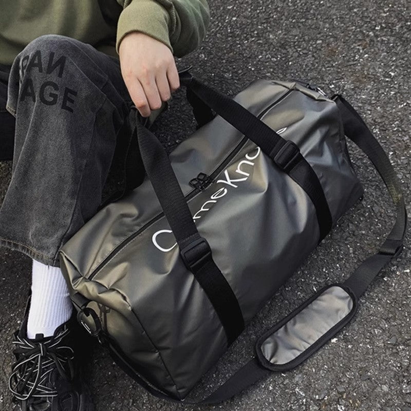 Large Capacity Waterproof Letter Print Gym Crossbody Bag