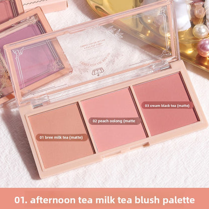 Three-Color Matte Blush Palette
