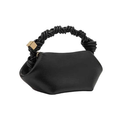 Pleated Handle Women Clutch Bag