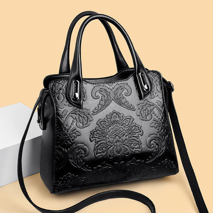 Chinese Style Embossed Women Shoulder Bag