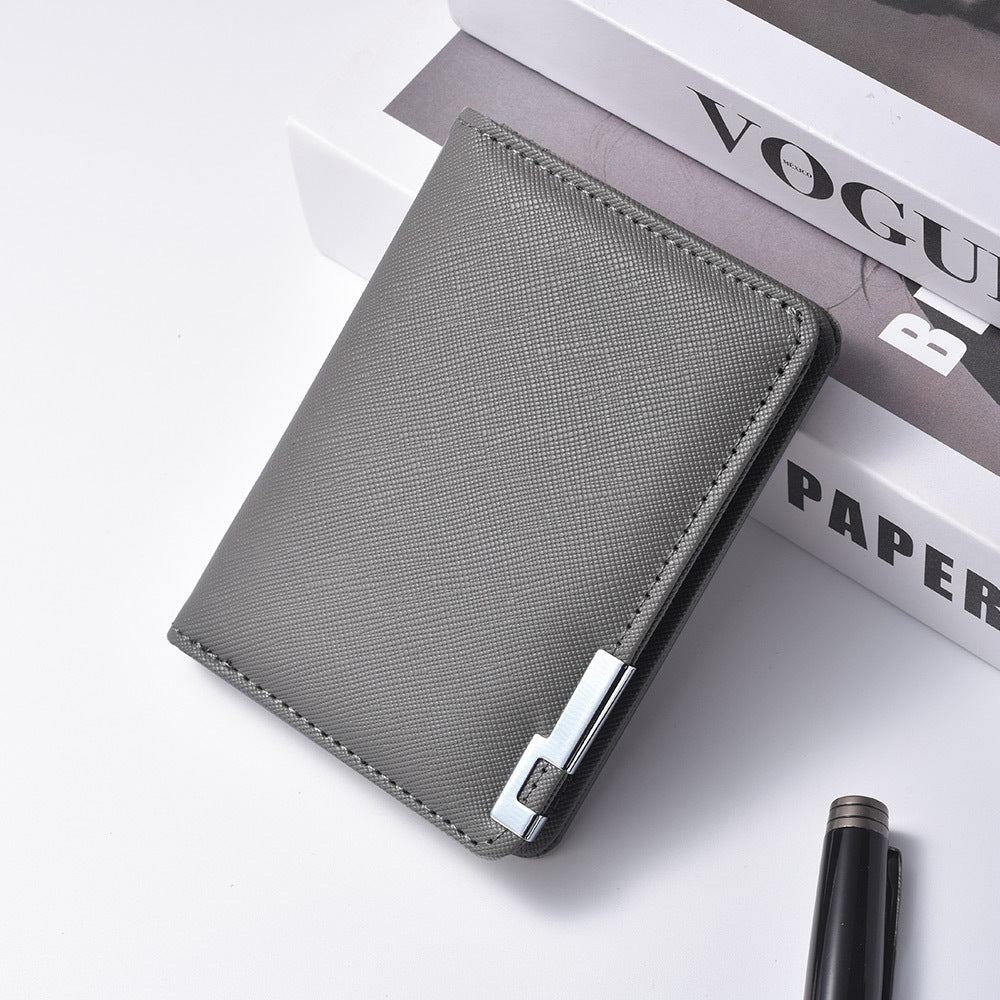 Ultra-Thin Metal Edge Mens Wallet