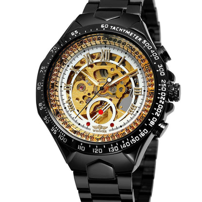 Hollow men's automatic mechanical watch
