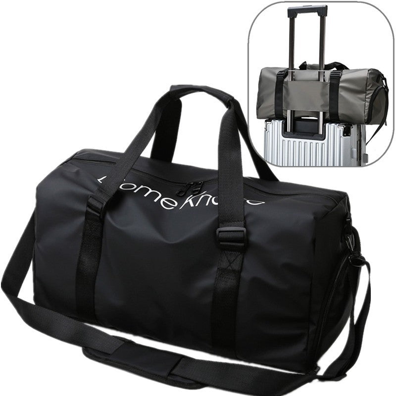 Large Capacity Waterproof Letter Print Gym Crossbody Bag