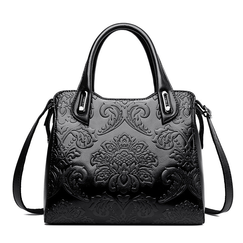 Chinese Style Embossed Women Shoulder Bag
