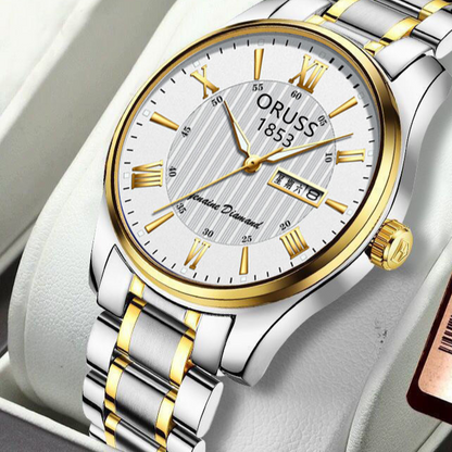 Men's waterproof luminous watch