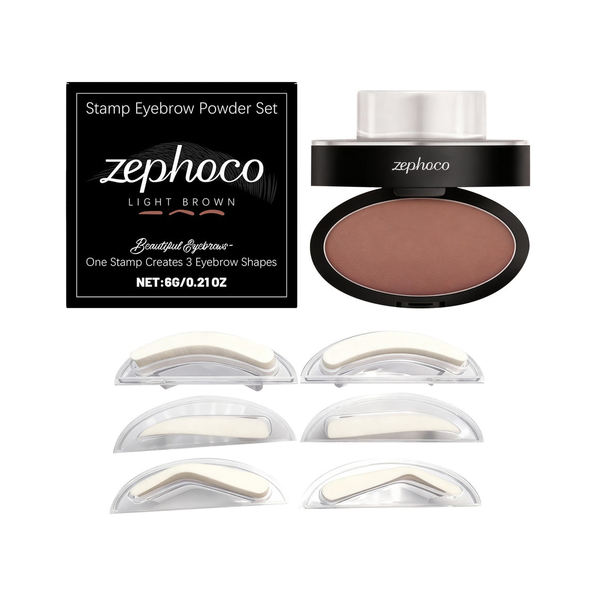 Waterproof Eyebrow Powder Stamp Set