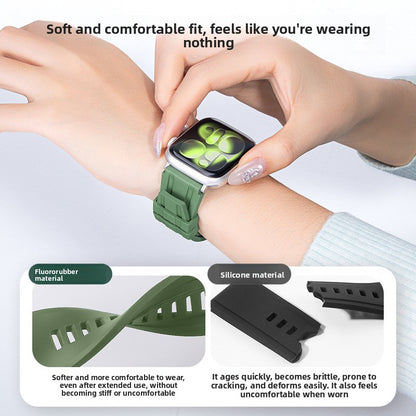 Fluorine Rubber Watch Strap for Apple Watch
