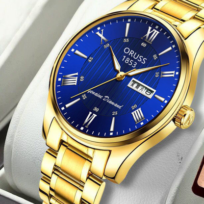 Men's waterproof luminous watch