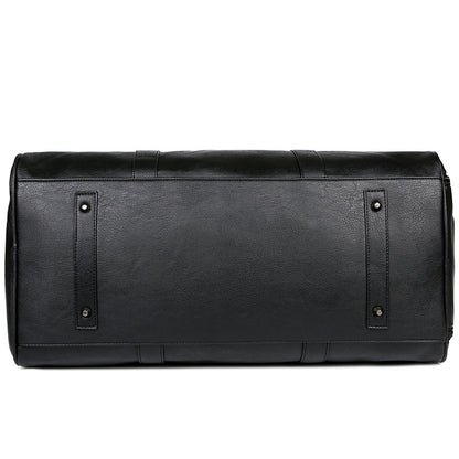 PU Leather Mens Travel Bag with Shoe Compartment