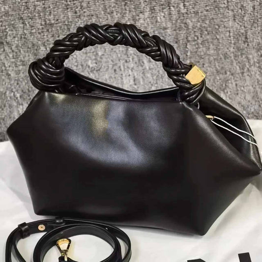 Pleated Handle Women Clutch Bag
