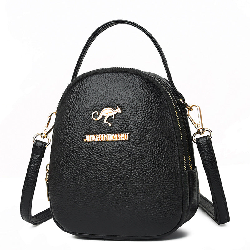Womens Three-Layer Crossbody Bag