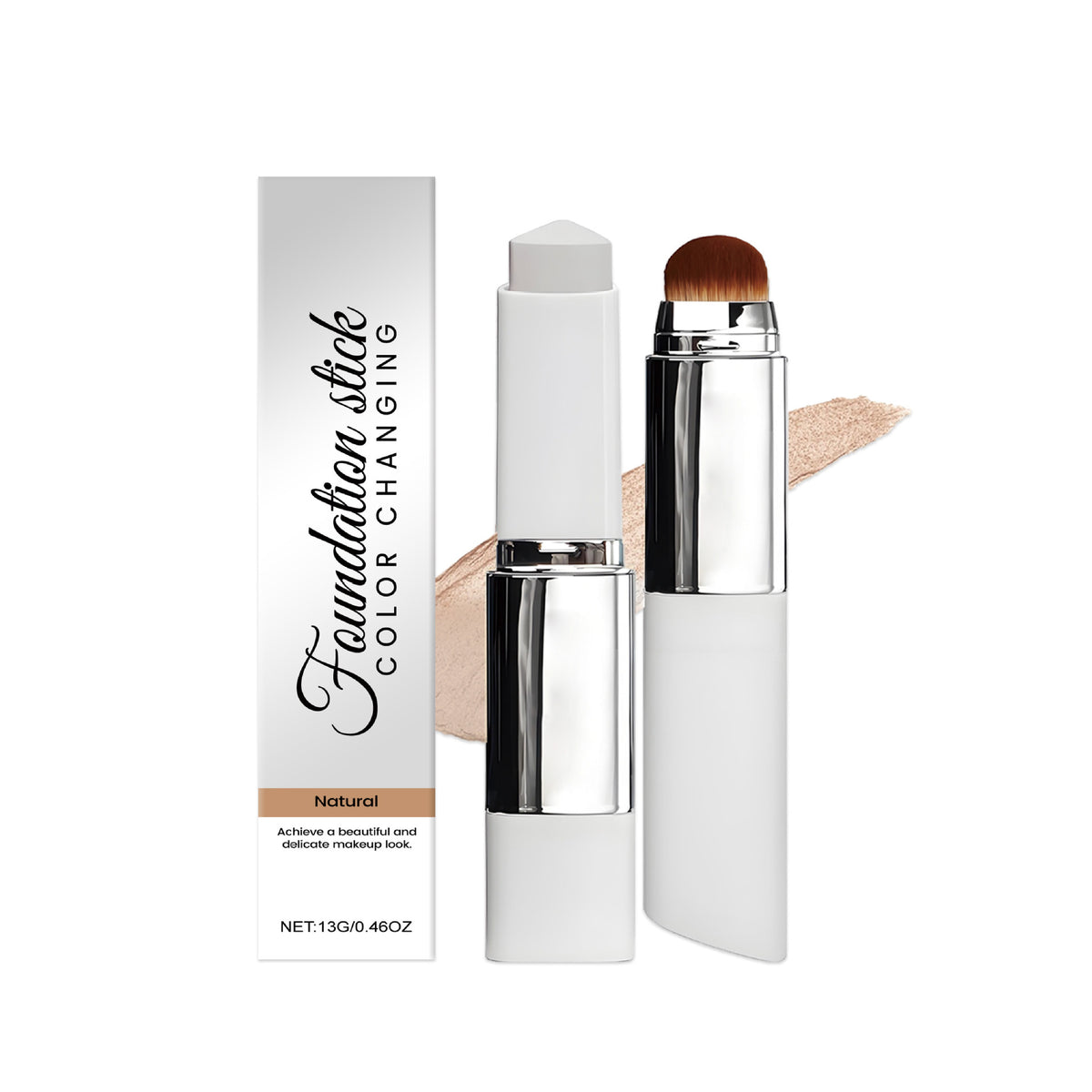 Foundation liquid color-changing stick matte finish