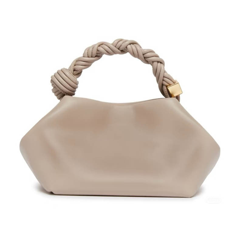 Pleated Handle Women Clutch Bag