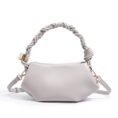 Pleated Handle Women Clutch Bag