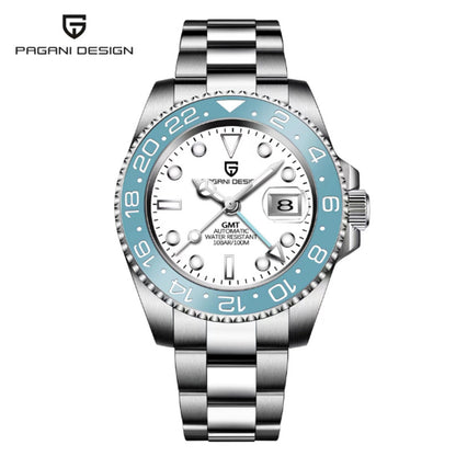 PAGANI DESIGN Mens GMT Mechanical Watch Luminous Calendar