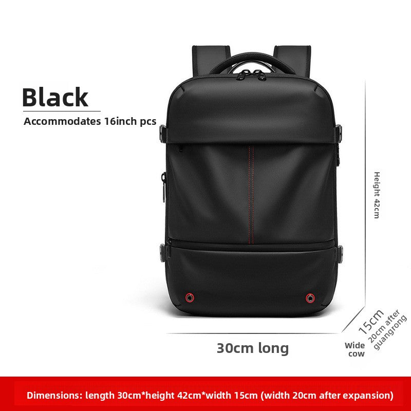 Vacuum Compression Travel Backpack with Wet-Dry Separation