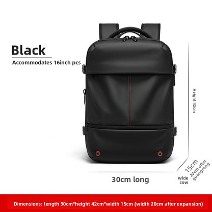 Vacuum Compression Travel Backpack with Wet-Dry Separation