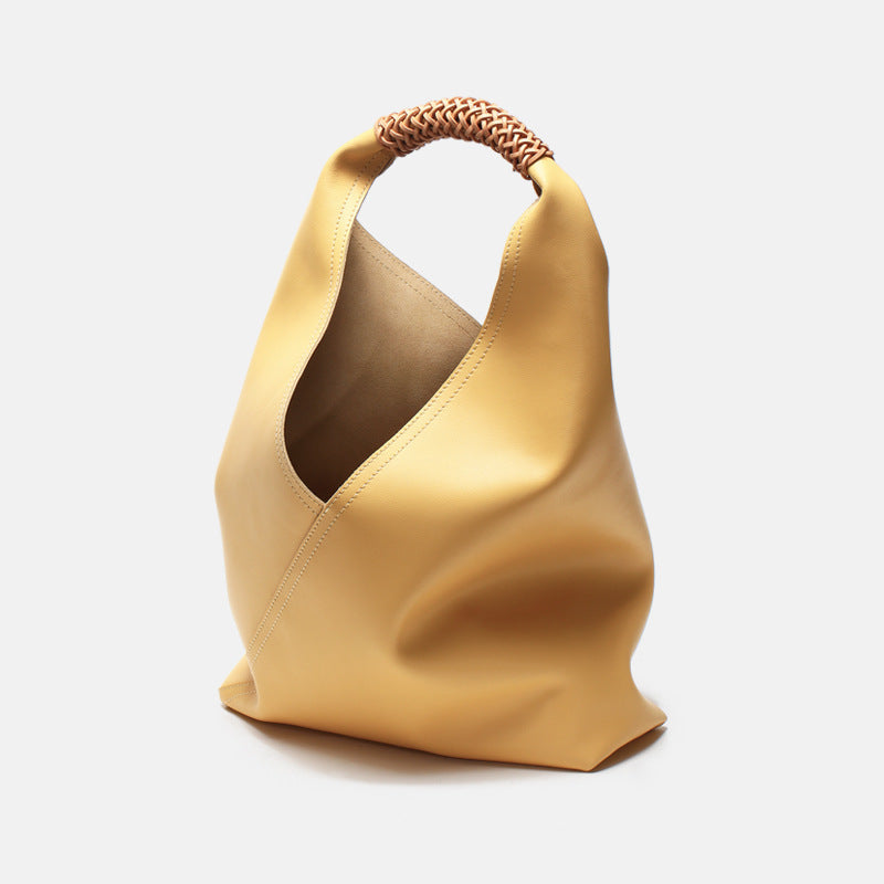 Genuine Leather Women's Bucket Bag