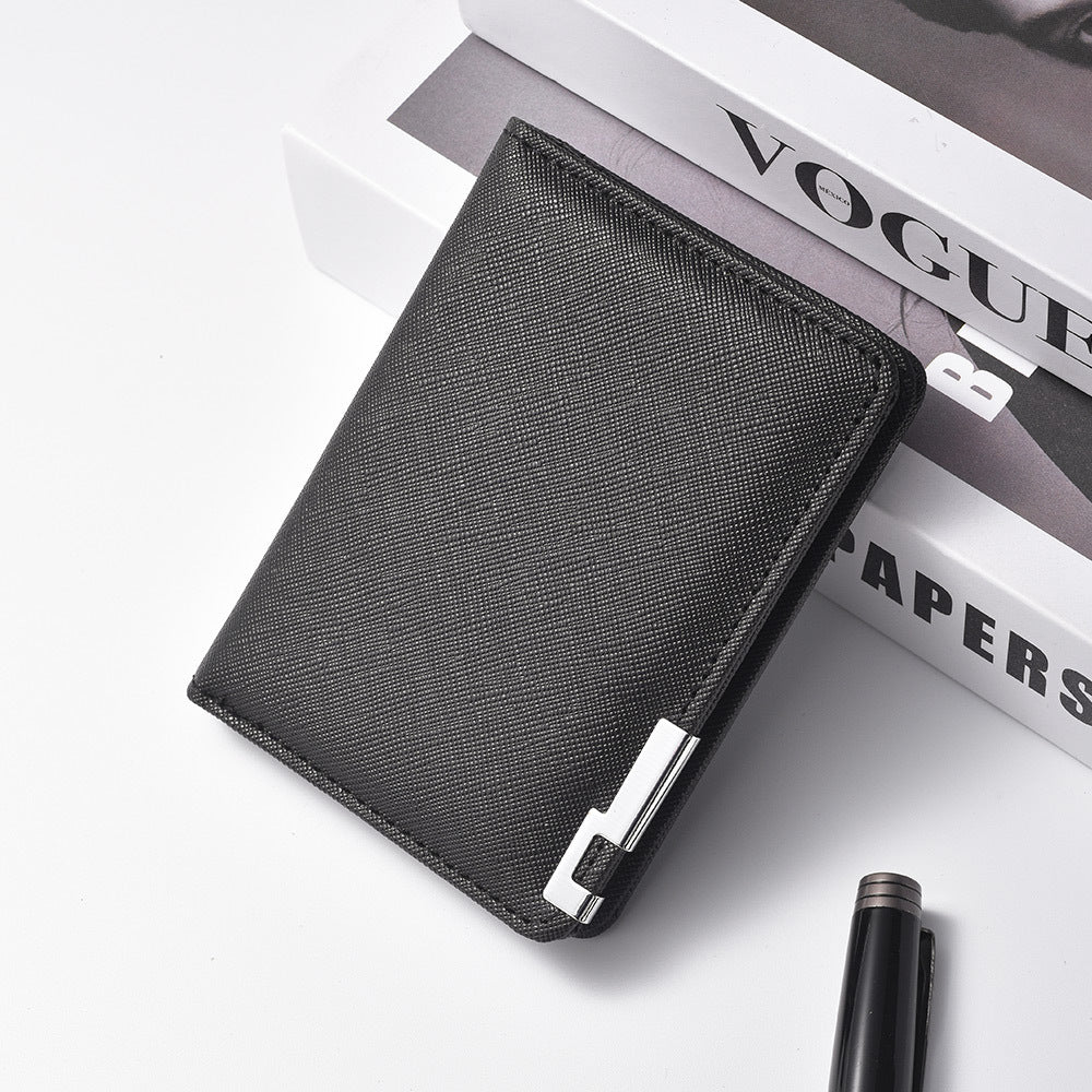Ultra-Thin Metal Edge Mens Wallet