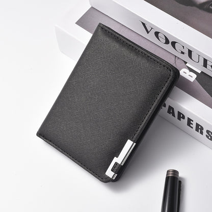 Ultra-Thin Metal Edge Mens Wallet