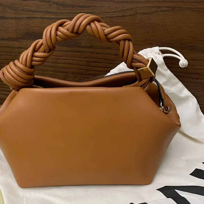 Pleated Handle Women Clutch Bag