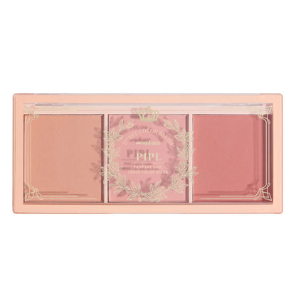 Three-Color Matte Blush Palette