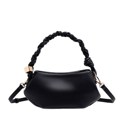 Pleated Handle Women Clutch Bag