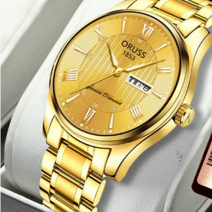 Men's waterproof luminous watch
