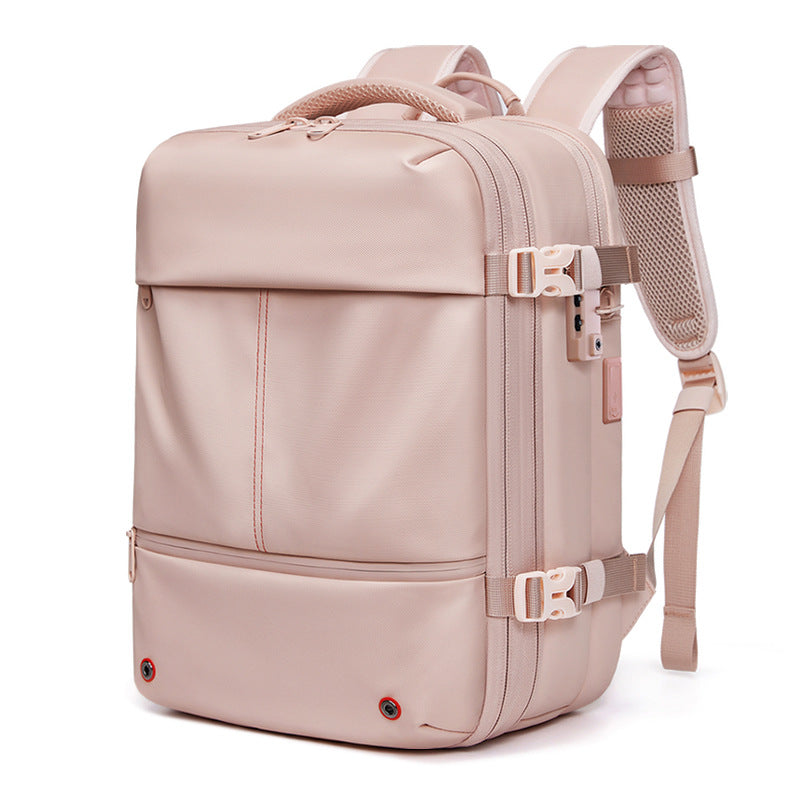 Vacuum Compression Travel Backpack with Wet-Dry Separation