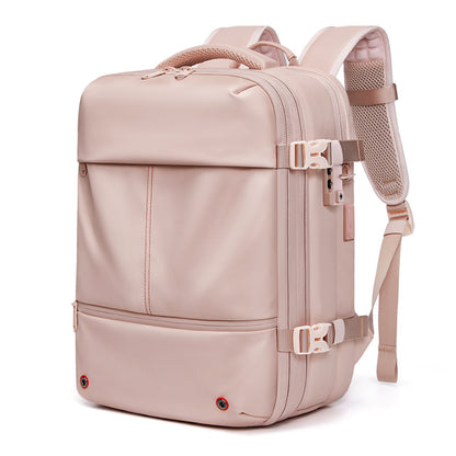 Vacuum Compression Travel Backpack with Wet-Dry Separation