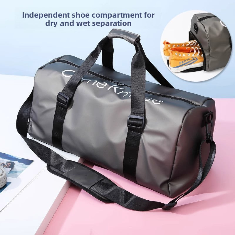 Large Capacity Waterproof Letter Print Gym Crossbody Bag