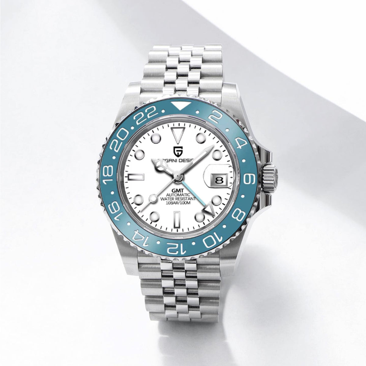 PAGANI DESIGN Mens GMT Mechanical Watch Luminous Calendar