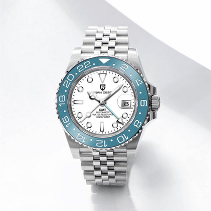 PAGANI DESIGN Mens GMT Mechanical Watch Luminous Calendar