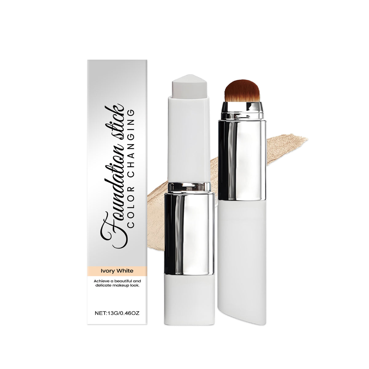 Foundation liquid color-changing stick matte finish