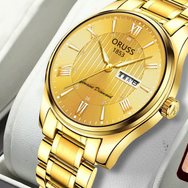 Men's waterproof luminous watch