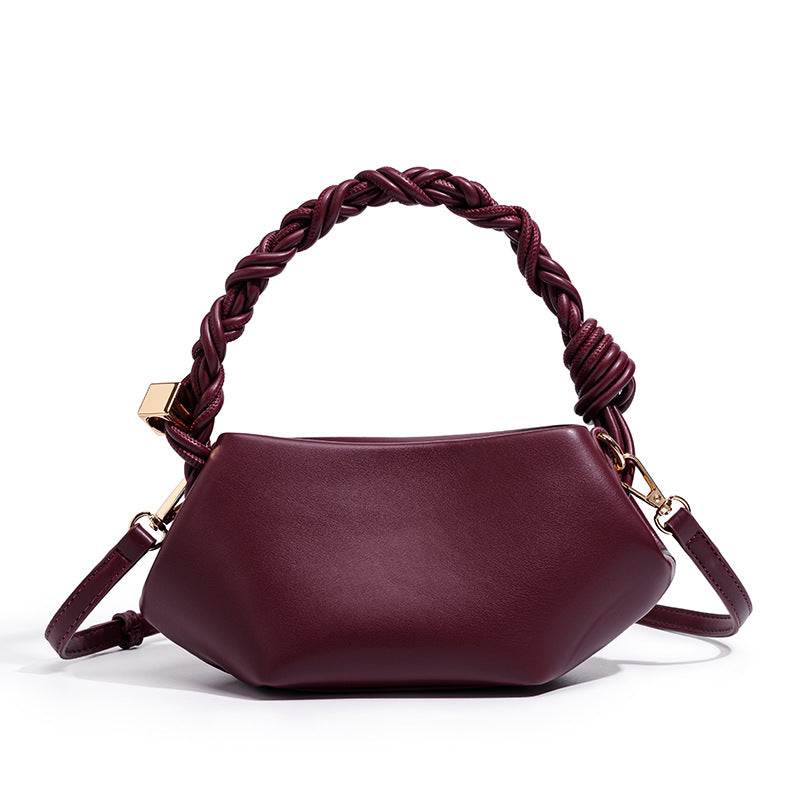 Pleated Handle Women Clutch Bag