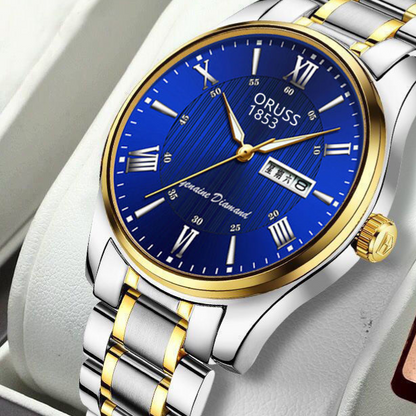 Men's waterproof luminous watch