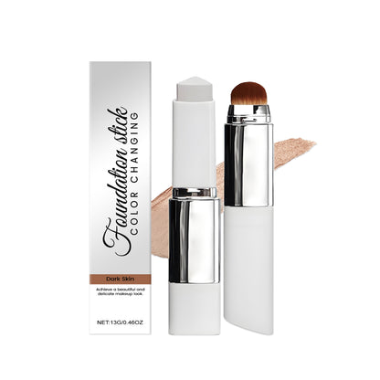 Foundation liquid color-changing stick matte finish