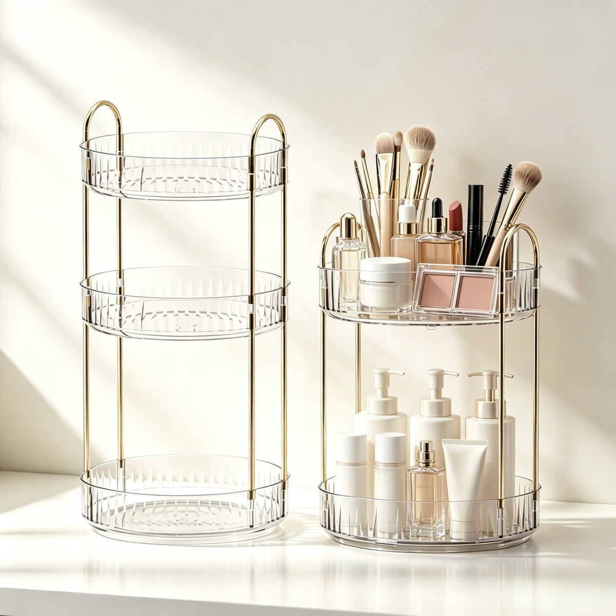 Desktop cosmetic storage box