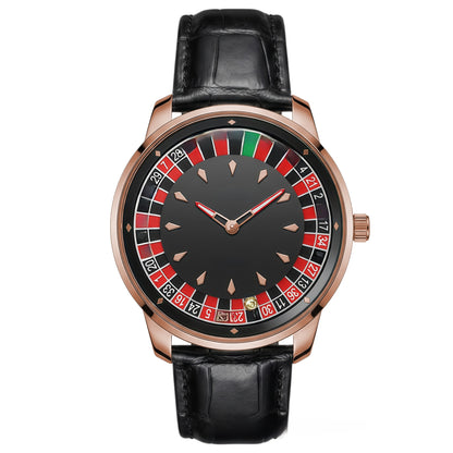 Mens Roulette Dial Quartz Watch