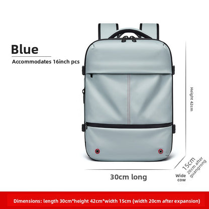 Vacuum Compression Travel Backpack with Wet-Dry Separation